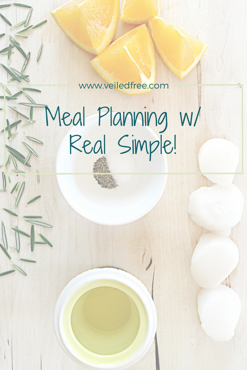 meal planning with real simple