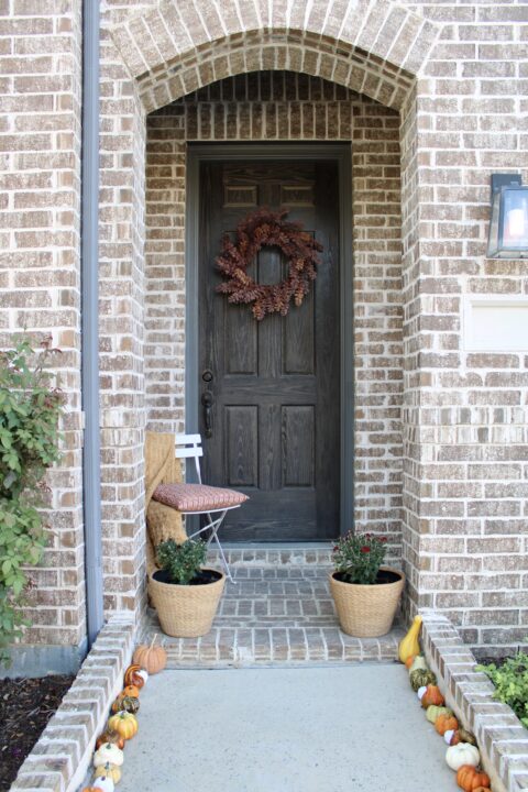 small front porch fall decorating ideas