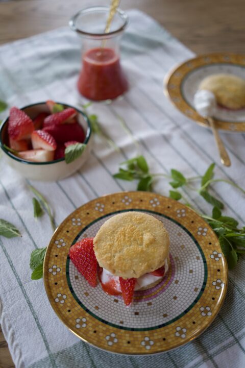 healthy dessert recipe strawberry shortcake