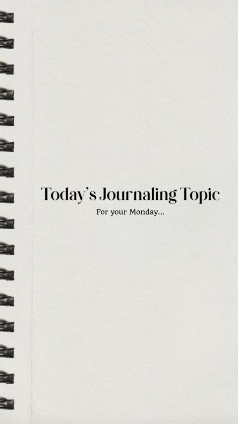 today's journaling topic