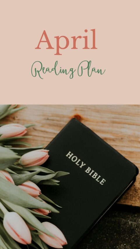 graphic of an April bible reading plan